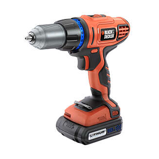 18V drill: Black & Decker F4. 18V drill: Black & Decker F4.