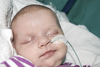 TILSYNELATENDE FRISK: Da Celine ble født, visste ingen at jenta hadde en hjertefeil. TILSYNELATENDE FRISK: Da Celine ble født, visste ingen at jenta hadde en hjertefeil.