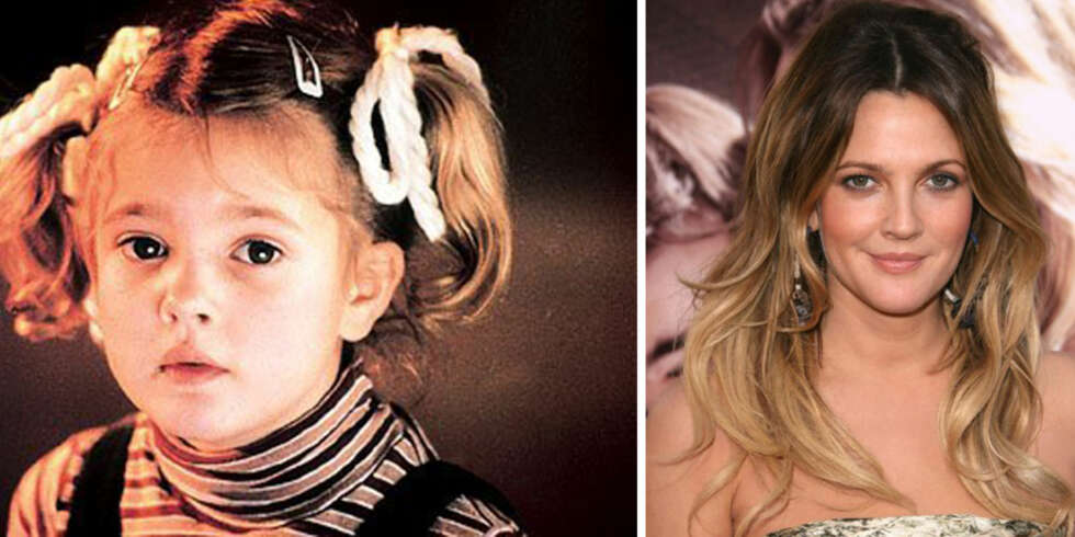 NÅ OG DA: Få barnestjerner er like kjente den dag i dag som de var den gang da. Drew Barrymore holder fortsatt koken. NÅ OG DA: Få barnestjerner er like kjente den dag i dag som de var den gang da. Drew Barrymore holder fortsatt koken.