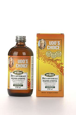 UDO'S CHOICE: Oljeblanding med omega 3-, -6- og -9-fettsyrer. UDO'S CHOICE: Oljeblanding med omega 3-, -6- og -9-fettsyrer.