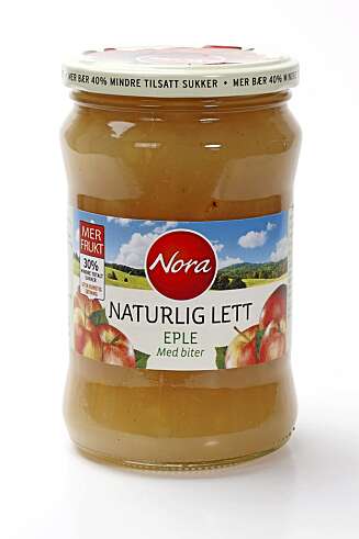 TESTVINNER: Eplesyltetøyet fra Nora er sunnest. TESTVINNER: Eplesyltetøyet fra Nora er sunnest.