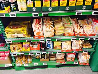 TEGN PÅ CØLIAKI: Alle med påvist cøliaki-diagnose har rett til grunnstønad. Det glutenfrie utvalget av mat blir også stadig større. Foto: FOTO: Guro Heiret TEGN PÅ CØLIAKI: Alle med påvist cøliaki-diagnose har rett til grunnstønad. Det glutenfrie utvalget av mat blir også stadig større. Foto: FOTO: Guro Heiret