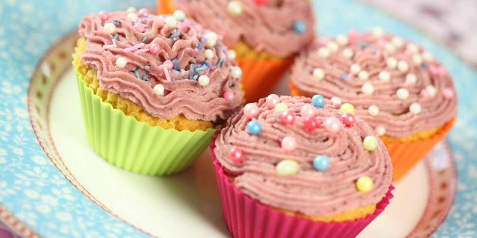 Jordbærcupcakes Jordbærcupcakes