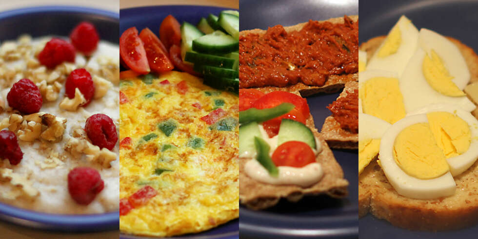 SUNN FROKOST: Frokostene er næringsrike, men kalorifattige. De inneholder cirka 350 kcal (kilokalorier). SUNN FROKOST: Frokostene er næringsrike, men kalorifattige. De inneholder cirka 350 kcal (kilokalorier).