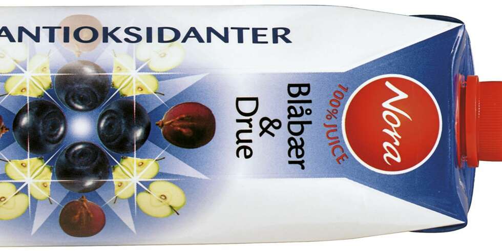 LITE BÆR: Noras blåbærjuice innehodler 10 prosent blåbær. Uholdbar produktmerking, synes Forbukerrådet. LITE BÆR: Noras blåbærjuice innehodler 10 prosent blåbær. Uholdbar produktmerking, synes Forbukerrådet.