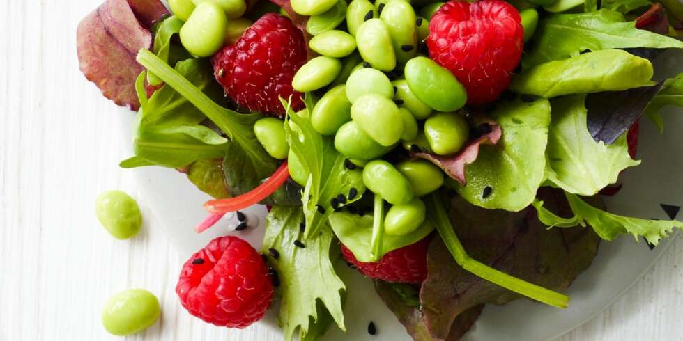 VINN-VINN: Bønnesalat med bringebær. Sunnere blir det ikke! VINN-VINN: Bønnesalat med bringebær. Sunnere blir det ikke!
