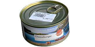 NEI, NEI, NEI: Hermetiserte cheeseburgere funker ikke. Spis noe annet. NEI, NEI, NEI: Hermetiserte cheeseburgere funker ikke. Spis noe annet.