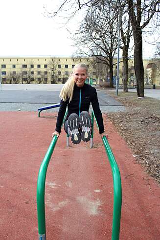 AVKREFTER MYTER: Hedvig Bang har bakgrunn som profesjonell danser fra Statens Balletthøgskole og er personlig trener ved Sats elixia. FOTO: Privat AVKREFTER MYTER: Hedvig Bang har bakgrunn som profesjonell danser fra Statens Balletthøgskole og er personlig trener ved Sats elixia. FOTO: Privat