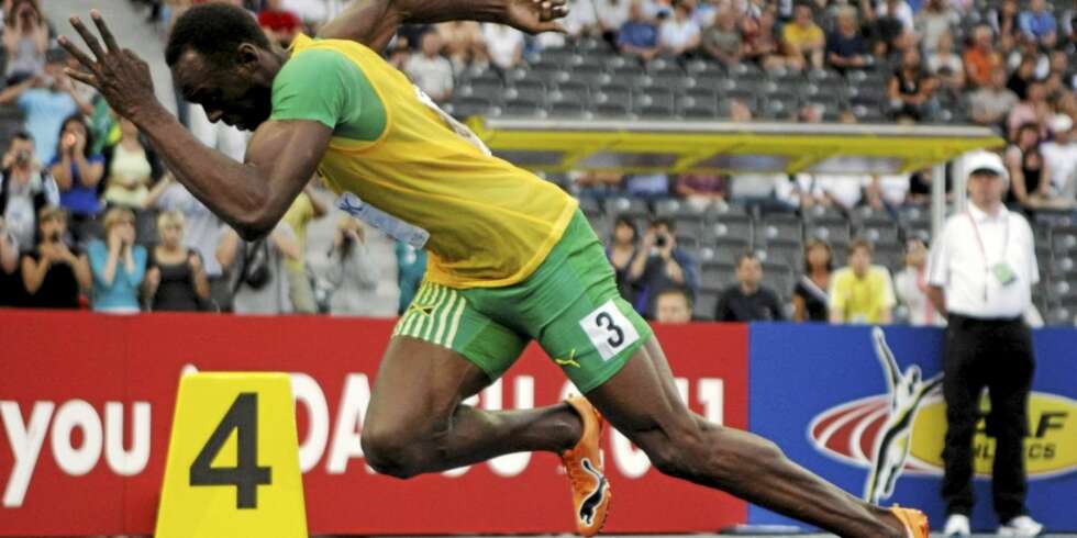 SUPERGENER: Usain Bolt løper raskere enn alle andre i verden. Her på 200-meter under VM i Berlin. SUPERGENER: Usain Bolt løper raskere enn alle andre i verden. Her på 200-meter under VM i Berlin.