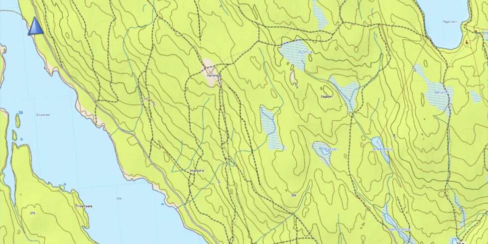 Kamphaug i Oslo Nordmark. Et edderkoppnett av stier trer frem med Topo Premium. Kamphaug i Oslo Nordmark. Et edderkoppnett av stier trer frem med Topo Premium.