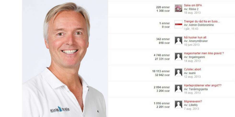 NY EKSPERT: Erik Øiangen er vår nye fysioterapeut på Doktor Online. NY EKSPERT: Erik Øiangen er vår nye fysioterapeut på Doktor Online.