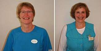 SMERTEEKSPERTER: T.v. spesialfysioterapeut Gesien Smit Janssens. T.h. spesialsykepleier: Anne Kari Sato Nordengen. SMERTEEKSPERTER: T.v. spesialfysioterapeut Gesien Smit Janssens. T.h. spesialsykepleier: Anne Kari Sato Nordengen.