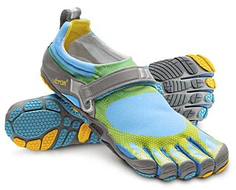 LETT PÅ FOTEN: Eksempel på et par «løpesokker», disse fra Vibram. LETT PÅ FOTEN: Eksempel på et par «løpesokker», disse fra Vibram.