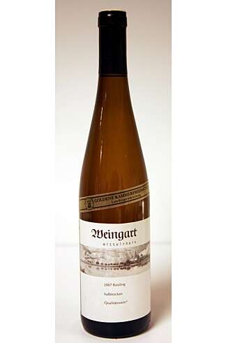 Weingart Mittelrhein Hochgewächs Riesling Halbtrocken 2007. Weingart Mittelrhein Hochgewächs Riesling Halbtrocken 2007.