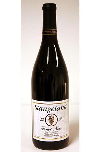 Stangeland Pinot Noir 2006. Stangeland Pinot Noir 2006.