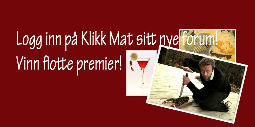 MATMUMS I MATFORUM: Her finner du det meste om mat og drikke. MATMUMS I MATFORUM: Her finner du det meste om mat og drikke.