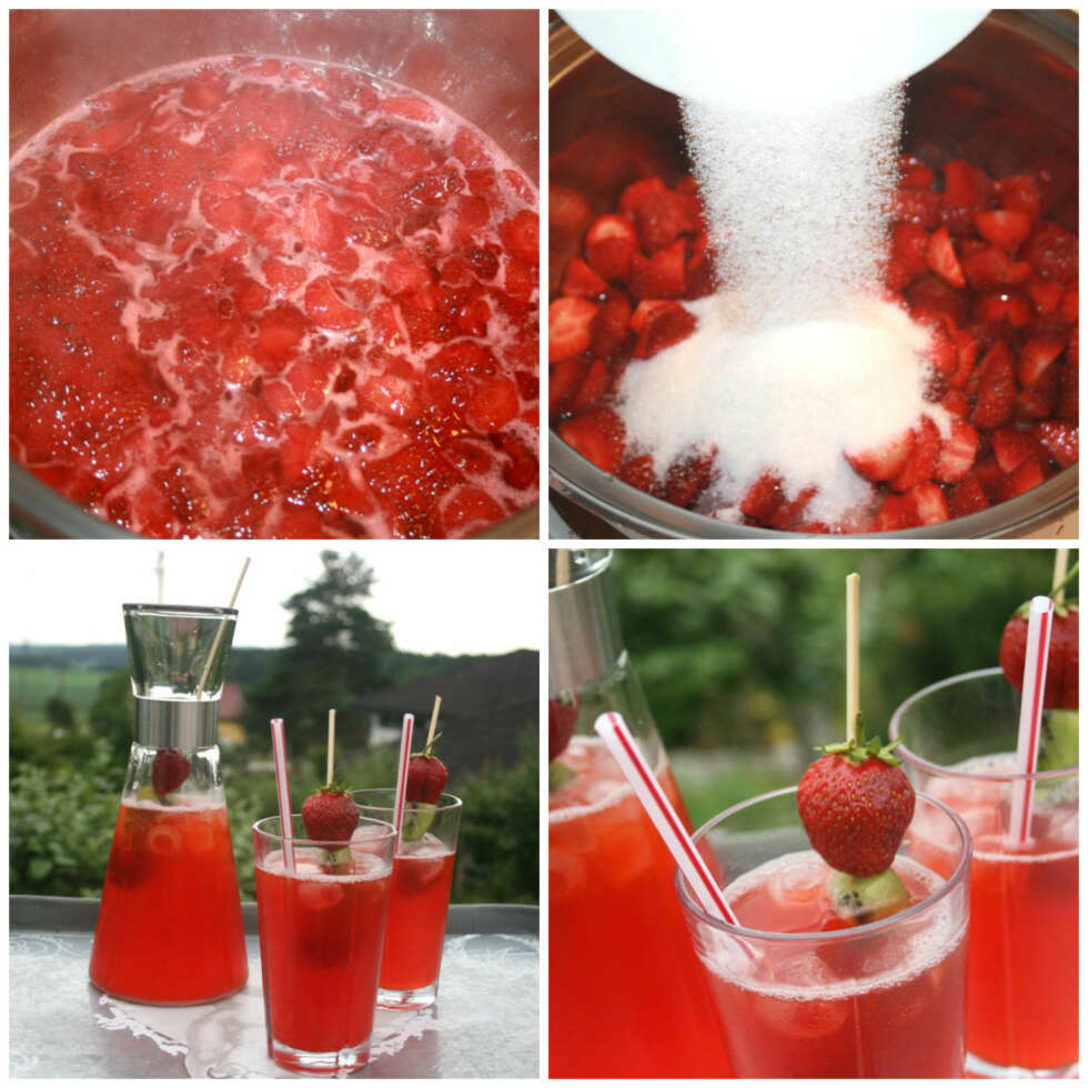 Smakfull jordbærlimonade Smakfull jordbærlimonade