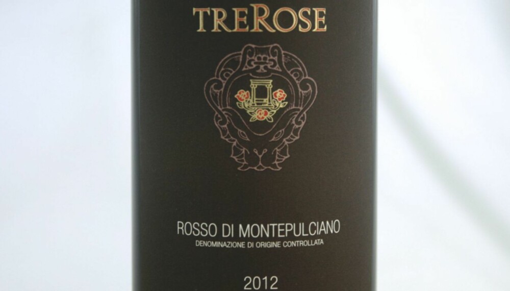 10 PÅ TOPP: TreRose Rosso di Montepulciano 2012 kom på delt førsteplass. 10 PÅ TOPP: TreRose Rosso di Montepulciano 2012 kom på delt førsteplass.