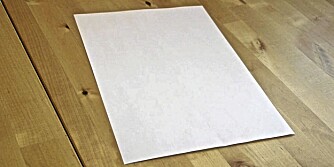 Kopipapir: Bruk et A4-ark, gjerne kopipapir Kopipapir: Bruk et A4-ark, gjerne kopipapir