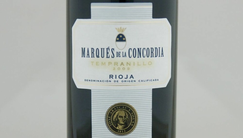 TOPP 10 RØDVIN: Marqués de la Concordia Tempranillo 2009 er på fjerdeplass. TOPP 10 RØDVIN: Marqués de la Concordia Tempranillo 2009 er på fjerdeplass.