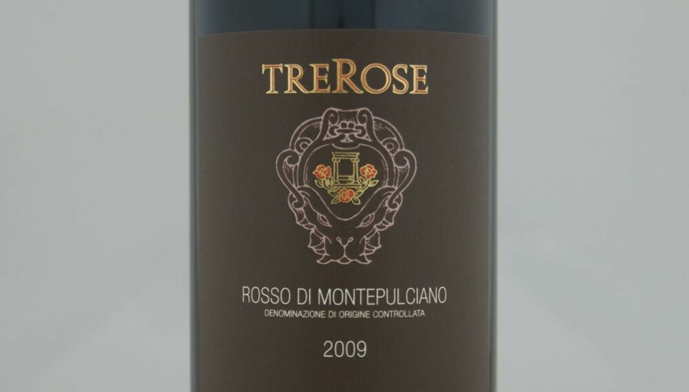 TOPP 10 RØDVIN: TreRose Rosso di Montepulciano 2009 er på delt syvendeplass. TOPP 10 RØDVIN: TreRose Rosso di Montepulciano 2009 er på delt syvendeplass.