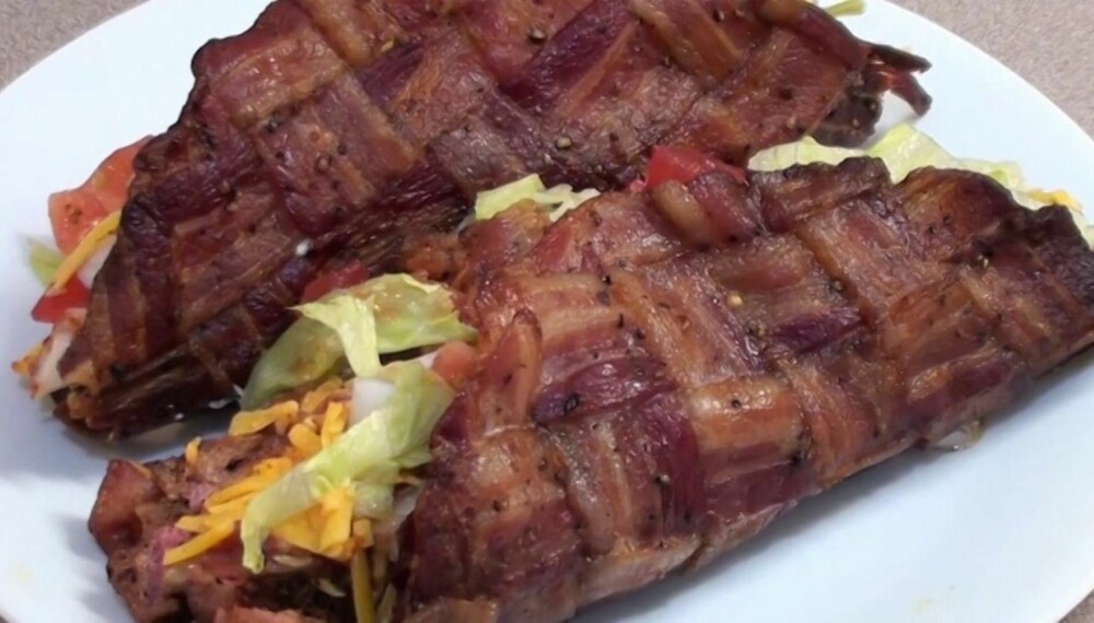 BACONSKJELL: Den ultimate helgekosen. BACONSKJELL: Den ultimate helgekosen.