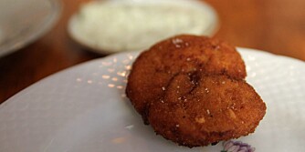 RESTAURANT BROR I KØBENHAVN: Friterte okseballer. RESTAURANT BROR I KØBENHAVN: Friterte okseballer.