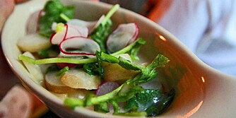 RESTAURANT BROR I KØBENHAVN: Smørposjerte reddiker. RESTAURANT BROR I KØBENHAVN: Smørposjerte reddiker.