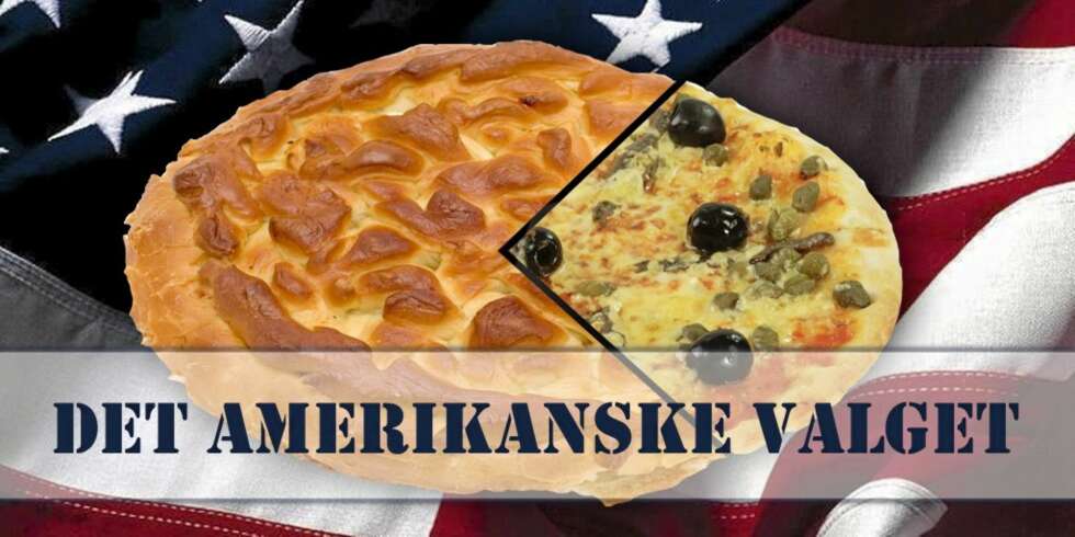 DET AMERIKANSKE VALGET: Du har valget mellom pai og pizza! DET AMERIKANSKE VALGET: Du har valget mellom pai og pizza!
