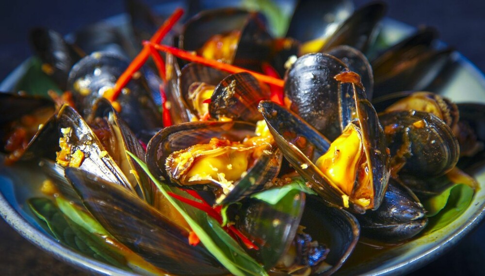 SPICY: Denne thai-inspirerte vrien på blåskjell er både spicy og deilig. SPICY: Denne thai-inspirerte vrien på blåskjell er både spicy og deilig.