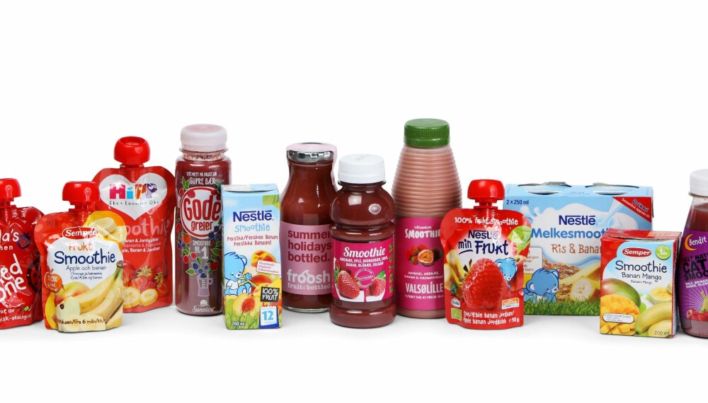 TEST AV SMOOTHIE: Vi har testet 11 smoothier for barn. TEST AV SMOOTHIE: Vi har testet 11 smoothier for barn.