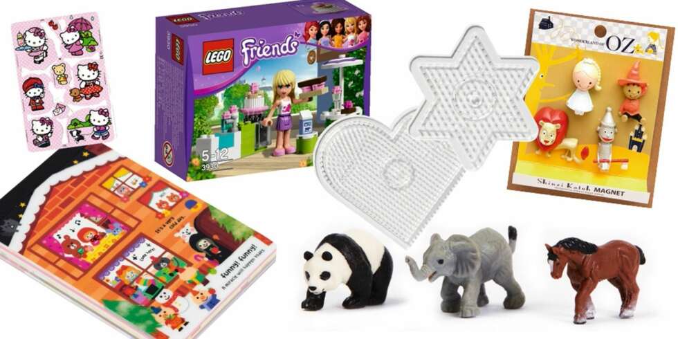 JULEKALENDER TIL JENTER: Lego, glansbilder og perleplater: Disse gaveideene kan passe til jenter i alderen 5-6 år. Foto: Produsentene. JULEKALENDER TIL JENTER: Lego, glansbilder og perleplater: Disse gaveideene kan passe til jenter i alderen 5-6 år. Foto: Produsentene.