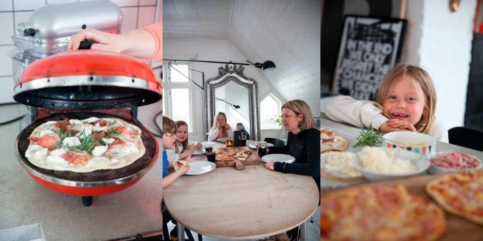 PIZZA BARN LIKER: Sett av tid til å lage pizza sammen, og bruk tiden rundt bordet til å snakke sammen om hvordan dere har det. Foto: Per Olav Sølvberg. PIZZA BARN LIKER: Sett av tid til å lage pizza sammen, og bruk tiden rundt bordet til å snakke sammen om hvordan dere har det. Foto: Per Olav Sølvberg.