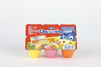 ETT BEGER ER MER ENN NOK: Danonino yoghurt inneholder mye mer sukker enn de fleste andre yoghurter til barn. Begrens inntaket til ett beger. ETT BEGER ER MER ENN NOK: Danonino yoghurt inneholder mye mer sukker enn de fleste andre yoghurter til barn. Begrens inntaket til ett beger.