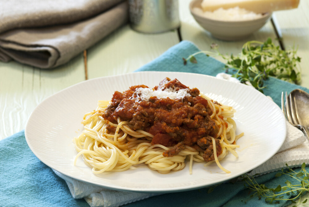 ITALIENSK FREDAG: Spagetti og kjøttsaus ITALIENSK FREDAG: Spagetti og kjøttsaus