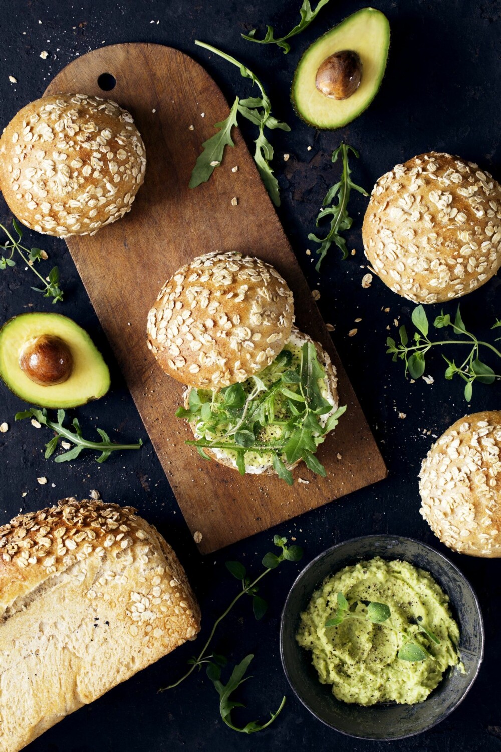 RUNDSTYKKER: Disse rundtstykkene smaker ekstra godt med avokado. RUNDSTYKKER: Disse rundtstykkene smaker ekstra godt med avokado.