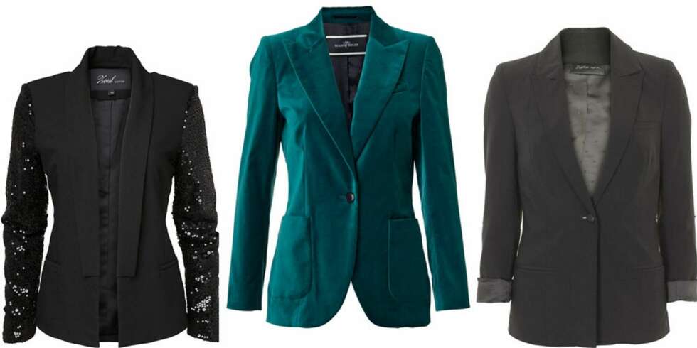 BLAZER: Fra venstre: MQ, 599 kr, By Malene Birger, 1499,50 kr, Stella Nova, 2400 kr. BLAZER: Fra venstre: MQ, 599 kr, By Malene Birger, 1499,50 kr, Stella Nova, 2400 kr.
