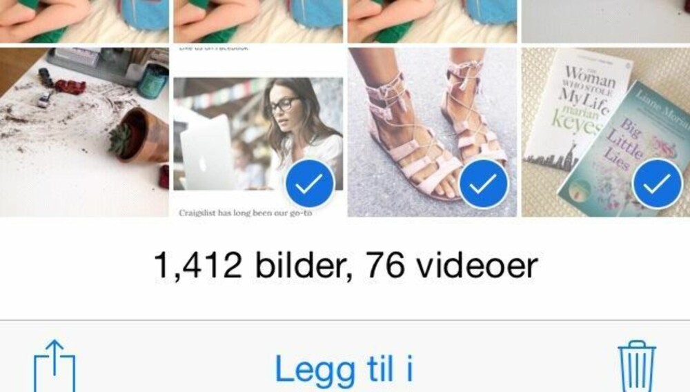 VELG FLERE: Slik sender du flere bilder i samme e-post. FOTO: Screenshot, iPhone. VELG FLERE: Slik sender du flere bilder i samme e-post. FOTO: Screenshot, iPhone.