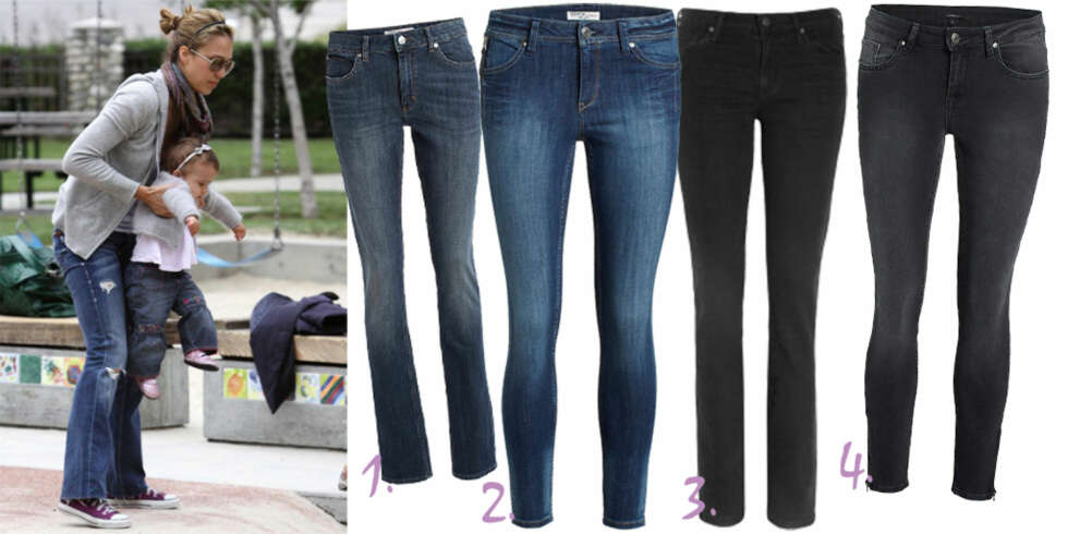 HVERDAGSHELT: Gjør som Jessica Alba, og gjør jeansen til din beste venn og garderoberedder. Disse får i tillegg rumpa til å se mindre ut. 1. Mørk jeans med rette bein, kr 399, Lindex. 2. Jeans med stretch, kr 499, Lindex. 3. Jeans med stretch og rette bein fra Citizen ogf Humanity, kr 2000, Net-a-Porter.com. 4. Sorte jeans med god stretch, kr 299, Cubus. HVERDAGSHELT: Gjør som Jessica Alba, og gjør jeansen til din beste venn og garderoberedder. Disse får i tillegg rumpa til å se mindre ut. 1. Mørk jeans med rette bein, kr 399, Lindex. 2. Jeans med stretch, kr 499, Lindex. 3. Jeans med stretch og rette bein fra Citizen ogf Humanity, kr 2000, Net-a-Porter.com. 4. Sorte jeans med god stretch, kr 299, Cubus.