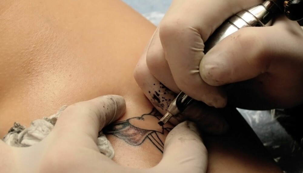 Tattoo in progress Tattoo in progress