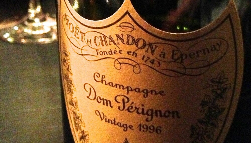 FLOTT VIN: Dom Perignon 1996. FLOTT VIN: Dom Perignon 1996.
