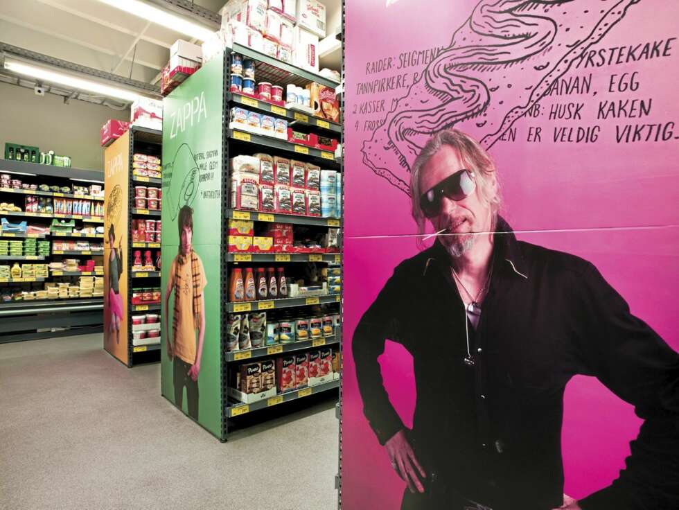 TREND PÅ KJØPET: Matbutikken Zappa bruker flere farger og grafiske effekter for å pimpe opp uttrykket. TREND PÅ KJØPET: Matbutikken Zappa bruker flere farger og grafiske effekter for å pimpe opp uttrykket.