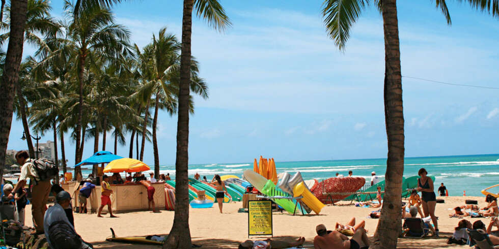 WAIKIKI: Denne stranden er minst like vakker som ryktet sier. WAIKIKI: Denne stranden er minst like vakker som ryktet sier.