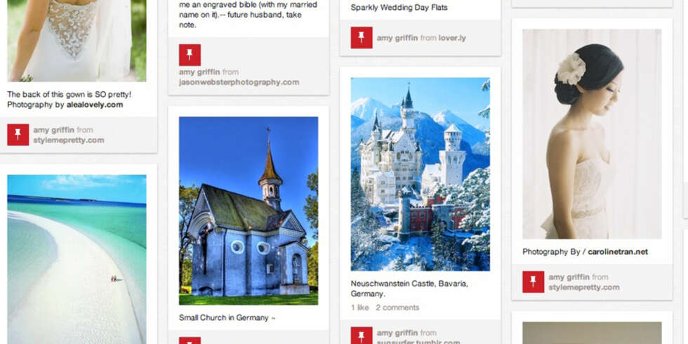 DEN STORE DAGEN: Denne vordende bruden bruker Pinterest flittig for å samle ideer og planlegge hvordan den kommende bryllupsfesten skal se ut. DEN STORE DAGEN: Denne vordende bruden bruker Pinterest flittig for å samle ideer og planlegge hvordan den kommende bryllupsfesten skal se ut.