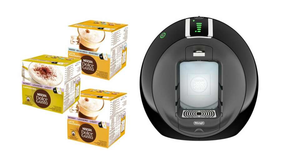 PREMIEN: En vinner mottar Dolce Gusto kaffemaskin med tilhørende kaffekapsler. PREMIEN: En vinner mottar Dolce Gusto kaffemaskin med tilhørende kaffekapsler.