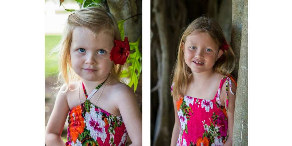THALES DØTRE: Zoe Aurora og Stella Kristin. THALES DØTRE: Zoe Aurora og Stella Kristin.