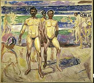 «Badende menn» av Edvard Munch. «Badende menn» av Edvard Munch.