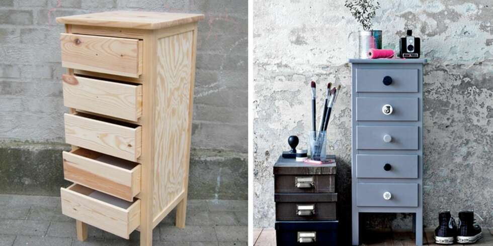 PERSONLIG VRI: Du finner kommoder i hopetall på loppemarked. Med maling og nye knotter blir de som nye. Knottene er fra liebeshop.dk. PERSONLIG VRI: Du finner kommoder i hopetall på loppemarked. Med maling og nye knotter blir de som nye. Knottene er fra liebeshop.dk.
