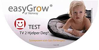 Easygrow gjorde det bra i TV 2 hjelper deg og Foreldre & barns store vognposetest i januar 2009. Easygrow gjorde det bra i TV 2 hjelper deg og Foreldre & barns store vognposetest i januar 2009.
