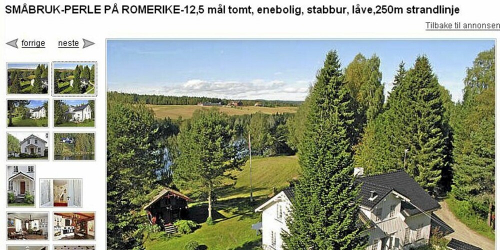 Skjermdump fra Finn.no. Skjermdump fra Finn.no.